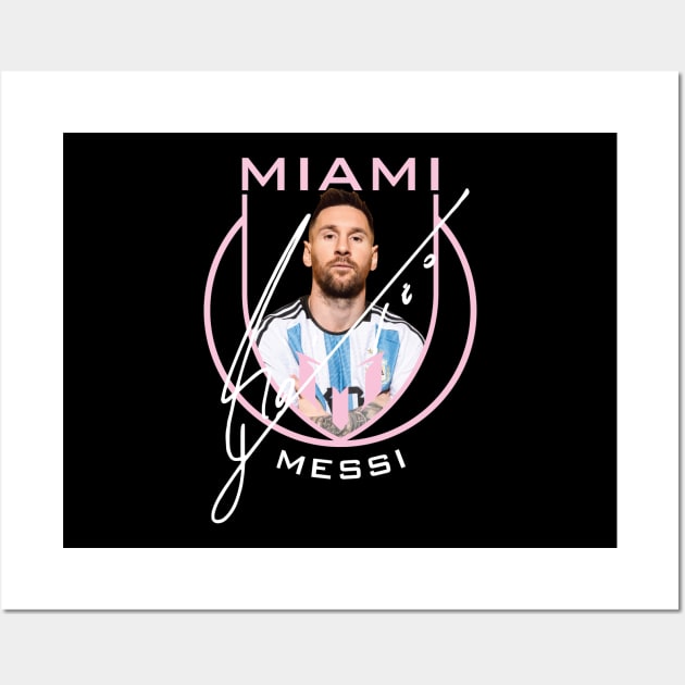 Messi Inter Miami Wall Art by Nagorniak